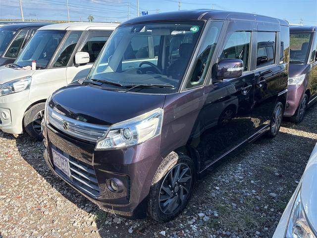 スペーシアカスタム TS 《4WDターボ》《車検2年》純正エアロ15インチAW/衝突軽減ブレーキ/革巻きステアリング/シートヒーター/両側パワースライドドア/プッシュスタート/スマートキースペアキー/HIDオートライトフォグ(5枚目)