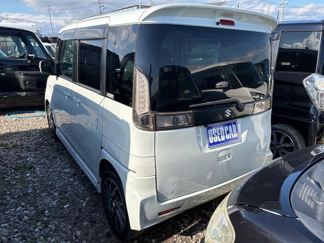 スペーシアカスタム TS 《ターボ》両側パワースライドドア/純正フルエアロ15インチ/SDナビTVフルセグBluetoothバックカメラ/革巻きステアリング/プッシュスタート/スマートキー/ETC/HIDオートライトフォグ/(7枚目)