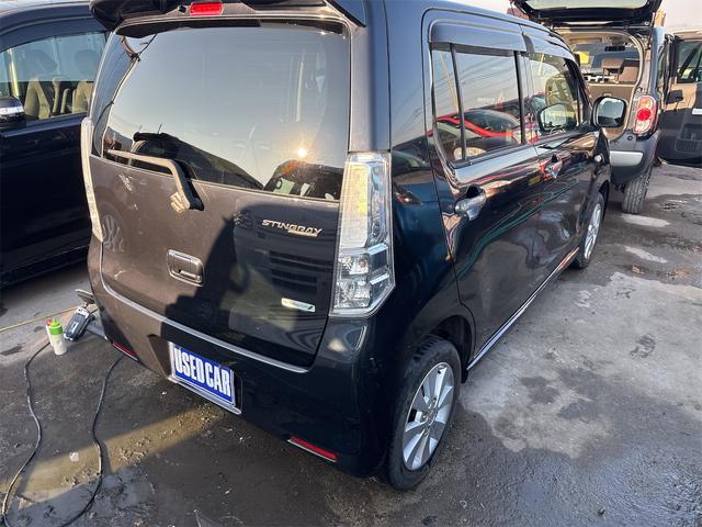 ワゴンＲスティングレー Ｘ　純正フルエアロ１４インチＡＷ／スマートキー／スペアキー／アームレスト／プッシュスタート／ナビＣＤオーディオ／ＨＩＤオートライトフォグ／革巻きステアリング／（6枚目）