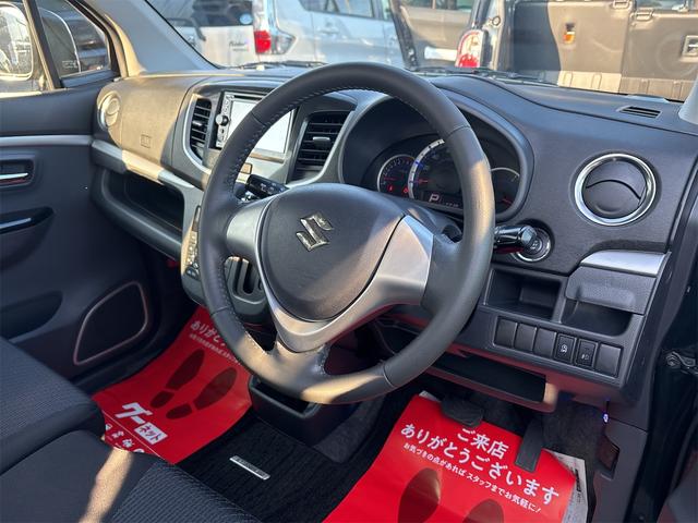 ワゴンＲスティングレー Ｘ　純正フルエアロ１４インチＡＷ／スマートキー／スペアキー／アームレスト／プッシュスタート／ナビＣＤオーディオ／ＨＩＤオートライトフォグ／革巻きステアリング／（12枚目）