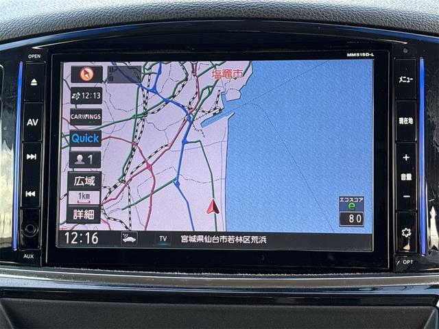 エルグランド ２５０ハイウェイスターＳ　１８インチＡＷ／　ＳＤナビＴＶフルセグＢｌｕｅｔｏｏｔｈバックカメラ／革巻きステアリング／クルコン／オットマン／フリップダウンモニター／スマキースペア有／ＥＴＣ／ハーフレザーシート／オットマン／（18枚目）