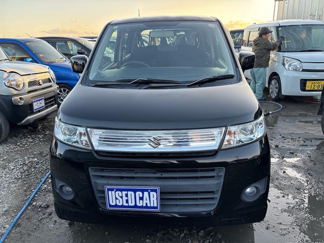 ワゴンＲスティングレー Ｘ　《走行６８４００キロ》純正フルエアロ１４インチＡＷ／プッシュスタート／ＣＤオーディオ／スマートキースペアキー有／革巻きステアリング／ＥＴＣ／ＨＩＤオートライトフォグ／（2枚目）