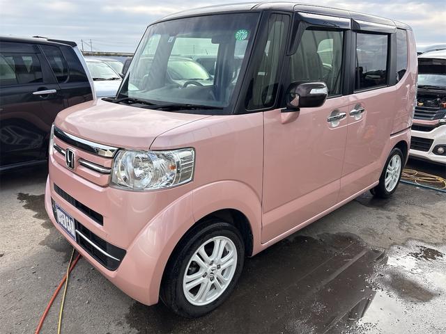 N-BOX 2トーンカラースタイル G・Lパッケージ 《後期モデル》《ピンク茶ツートン》《車検2年》衝突軽減ブレーキシステム/プッシュスタート/スマートキー/HIDオートライト/ETC/純正ナビTVフルセグBluetoothバックカメラ/両側パワスラ/(5枚目)