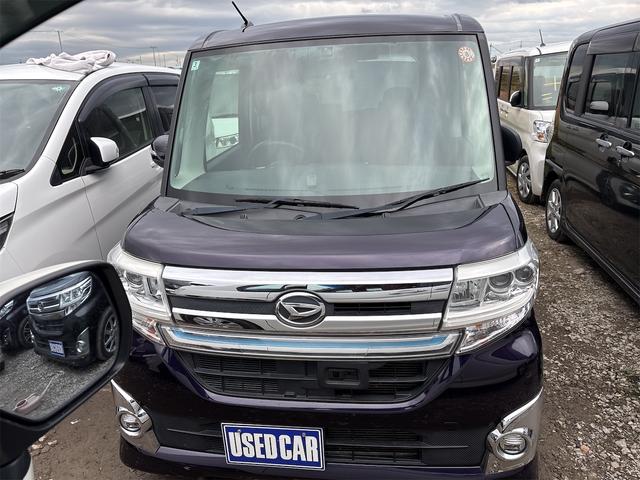 タント カスタムRS SA 《4WDターボ》純正フルエアロ15インチAW/プッシュスタート/スマートキー/両側パワースライドア/SDナビTVBluetooth/革巻きステアリング/衝突軽減ブレーキシステム/ETC/(2枚目)