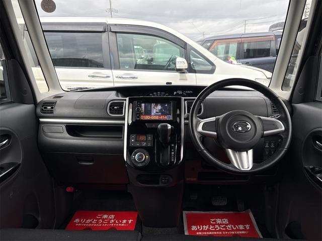 タント カスタムRS SA 《4WDターボ》純正フルエアロ15インチAW/プッシュスタート/スマートキー/両側パワースライドア/SDナビTVBluetooth/革巻きステアリング/衝突軽減ブレーキシステム/ETC/(12枚目)