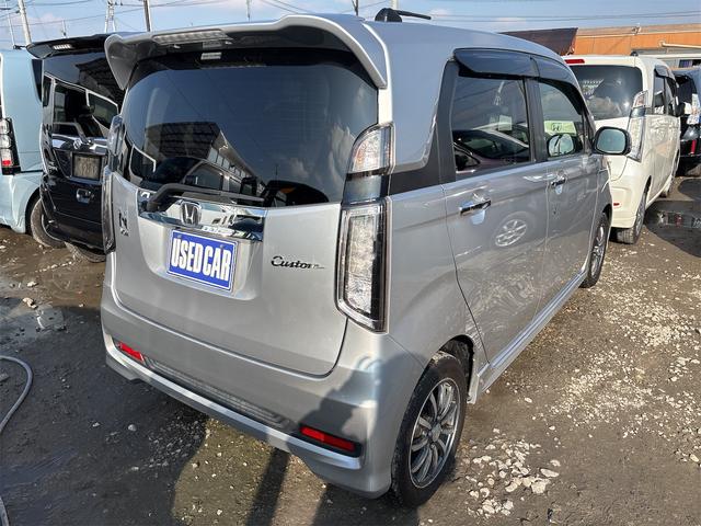 Ｎ－ＷＧＮカスタム Ｇ・ターボパッケージ　《ターボ》《車検２年》純正フルエアロ１４インチＡＷ／純正ナビＴＶ／Ｂｌｕｅｔｏｏｔｈハーフレザーシート／革巻きステアリング／プッシュスタート／スマートキー／ＥＴＣ／ＨＩＤオートライトフォグ／（6枚目）