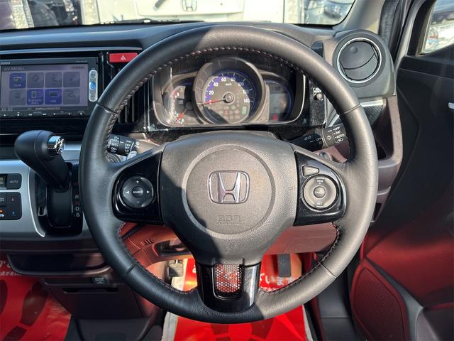 Ｎ－ＷＧＮカスタム Ｇ・ターボパッケージ　《ターボ》《車検２年》純正フルエアロ１４インチＡＷ／純正ナビＴＶ／Ｂｌｕｅｔｏｏｔｈハーフレザーシート／革巻きステアリング／プッシュスタート／スマートキー／ＥＴＣ／ＨＩＤオートライトフォグ／（23枚目）