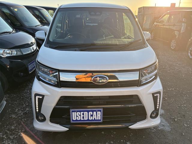 ステラ カスタムＲＳ　スマートアシスト　《４ＷＤターボ》《車検２年》ＳＤナビＴＶＢｌｕｅｔｏｏｔｈ／衝突軽減ブレーキ／革巻きステアリング／革巻きシフト／シートヒーター／ＬＥＤヘッドライト／ＥＴＣ／オートマチックハイビーム／ハーフレザーシート（2枚目）