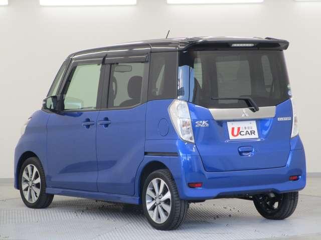 カスタムT スタイルエディション /2WDターボ/特別仕様車(アーバントーンスタイル)/禁煙車/メモリーナビ+全方位カメラ/両側電動スライドドア/下廻り良好/専用2トーン色(ライトニングブルーマイカ・ブラック)/15インチ純正アルミ(6枚目)