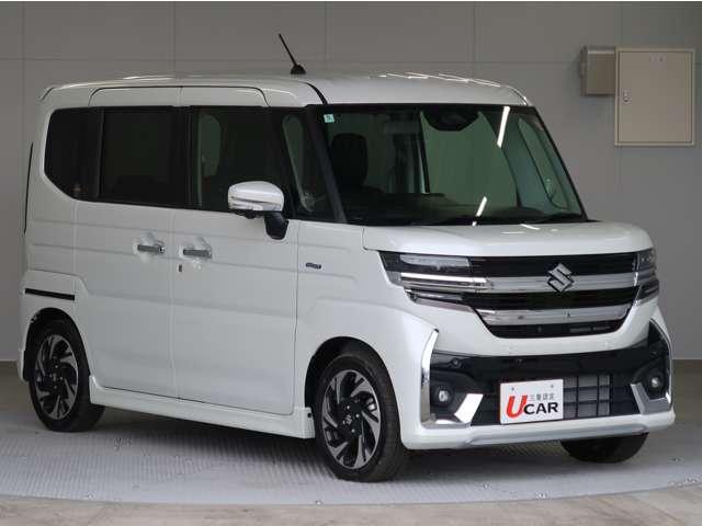 スペーシアカスタム ハイブリッドXSターボ 2WD 全方位カメラ付純正ナビ スズキコネクト対応 禁煙 フルセグTV サーキュレーター 電動パーキングブレーキ 両側電動スライドドア レーダークルーズ LEDヘッドライト 軽自動車 車両状態評価5点(17枚目)