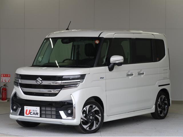 スペーシアカスタム ハイブリッドXSターボ 2WD 全方位カメラ付純正ナビ スズキコネクト対応 禁煙 フルセグTV サーキュレーター 電動パーキングブレーキ 両側電動スライドドア レーダークルーズ LEDヘッドライト 軽自動車 車両状態評価5点(22枚目)