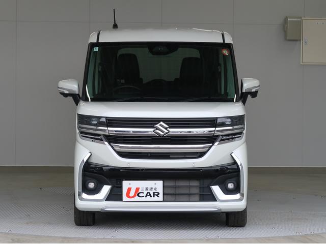 スペーシアカスタム ハイブリッドXSターボ 2WD 全方位カメラ付純正ナビ スズキコネクト対応 禁煙 フルセグTV サーキュレーター 電動パーキングブレーキ 両側電動スライドドア レーダークルーズ LEDヘッドライト 軽自動車 車両状態評価5点(23枚目)