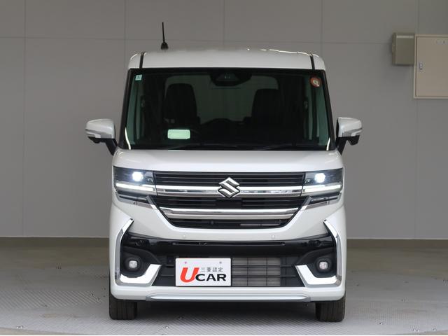 スペーシアカスタム ハイブリッドXSターボ 2WD 全方位カメラ付純正ナビ スズキコネクト対応 禁煙 フルセグTV サーキュレーター 電動パーキングブレーキ 両側電動スライドドア レーダークルーズ LEDヘッドライト 軽自動車 車両状態評価5点(24枚目)