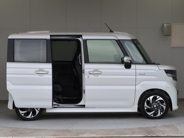 スペーシアカスタム ハイブリッドXSターボ 2WD 全方位カメラ付純正ナビ スズキコネクト対応 禁煙 フルセグTV サーキュレーター 電動パーキングブレーキ 両側電動スライドドア レーダークルーズ LEDヘッドライト 軽自動車 車両状態評価5点(32枚目)