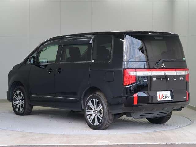 デリカD:5 オールブラックスエディション 禁煙車 特別仕様車 楽ナビ 後席モニター ブラックグリル 全方位カメラ Bluetooth シートヒーター 電動リヤゲート 寒冷地仕様 衝突軽減ブレーキ レーダークルーズコントロール 車線逸脱警報機能(17枚目)