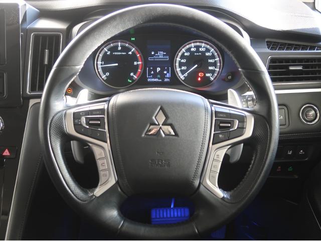 デリカD:5 オールブラックスエディション 禁煙車 特別仕様車 楽ナビ 後席モニター ブラックグリル 全方位カメラ Bluetooth シートヒーター 電動リヤゲート 寒冷地仕様 衝突軽減ブレーキ レーダークルーズコントロール 車線逸脱警報機能(32枚目)