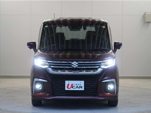 ソリオ ハイブリッドＭＺ　２ＷＤ　禁煙車　純正ナビ　全方位カメラ　両側電動スライドドア　シートヒーター　衝突被害軽減ブレーキ　車線逸脱警報機能　レーダークルーズコントロール　アイドリングストップ　スマートキー２個　フォグランプ（17枚目）