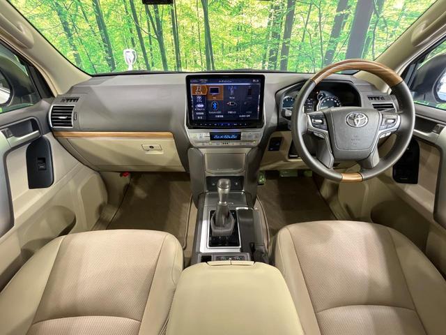 ランドクルーザープラド ＴＸ　Ｌパッケージ　禁煙車　４ＷＤ　サンルーフ　フルエアロ　アルパイン１１型ナビ　バックカメラ　寒冷地仕様　衝突軽減　レーダークルーズ　レザーシート　前席シートエアコン　ドラレコ　コーナーセンサー　スマートキー（2枚目）