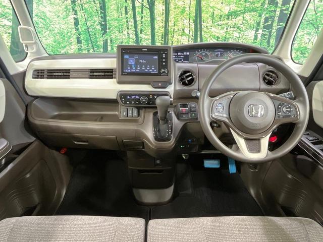 Ｎ－ＢＯＸ Ｌ　禁煙車　純正ディスプレイオーディオ　電動スライド　バックカメラ　衝突軽減装置　アダプティブクルーズ　シートヒーター　コーナーセンサー　スマートキー　ＬＥＤヘッド　ビルトインＥＴＣ　オートライト（2枚目）