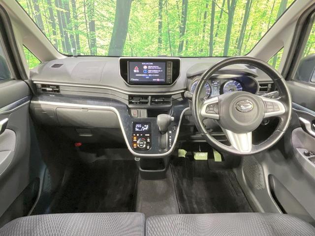 ムーヴ カスタム　ＲＳ　ハイパーＳＡＩＩ　禁煙車　４ＷＤ　ターボ　純正ナビ　バックカメラ　衝突軽減装置　ハーフレザーシート　コーナーセンサー　スマートキー　ＬＥＤヘッド　ＥＴＣ　オートハイビーム　オートライト　オートエアコン（2枚目）