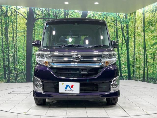タント カスタムX トップエディションSAII 禁煙車 4WD 両側電動スライド 純正ナビ バックカメラ 衝突被害軽減 ハーフレザーシート コーナーセンサー スマートキー LEDヘッド オートライト オートエアコン Bluetooth フルセグ(14枚目)