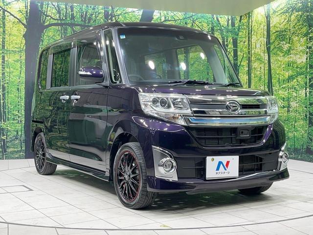 タント カスタムX トップエディションSAII 禁煙車 4WD 両側電動スライド 純正ナビ バックカメラ 衝突被害軽減 ハーフレザーシート コーナーセンサー スマートキー LEDヘッド オートライト オートエアコン Bluetooth フルセグ(16枚目)