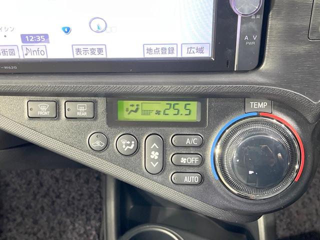 アクア S 禁煙車 純正SDナビ 寒冷地仕様 ETC オートエアコン Bluetooth CD DVD再生 フルセグ 電動格納ミラー 盗難防止装置 トラクションコントロール(6枚目)