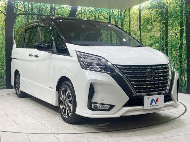 セレナ ハイウェイスターV 禁煙車 2トーン 衝突軽減装置 プロパイロット 後席モニター 9型SDナビ 両側電動スライド ETC ドラレコ ブラインドスポットモニター LEDヘッド リアオートエアコン 純正16インチアルミ(51枚目)