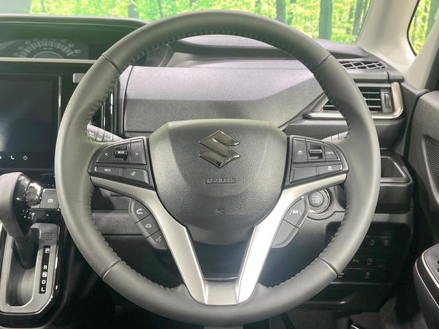 ソリオバンディット ハイブリッドMV 登録済未使用車 9型ディスプレイオーディオ 全周囲カメラ 両側電動ドア 衝突軽減装置 レーダークルーズ コーナーセンサー スマートキー LEDヘッド オートハイビーム 車線逸脱警報 オートライト(11枚目)