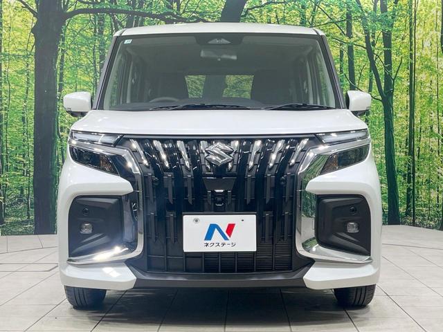 ソリオバンディット ハイブリッドMV 登録済未使用車 9型ディスプレイオーディオ 全周囲カメラ 両側電動ドア 衝突軽減装置 レーダークルーズ コーナーセンサー スマートキー LEDヘッド オートハイビーム 車線逸脱警報 オートライト(14枚目)