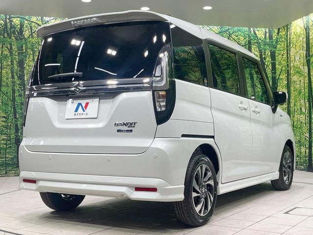 ソリオバンディット ハイブリッドMV 登録済未使用車 9型ディスプレイオーディオ 全周囲カメラ 両側電動ドア 衝突軽減装置 レーダークルーズ コーナーセンサー スマートキー LEDヘッド オートハイビーム 車線逸脱警報 オートライト(17枚目)