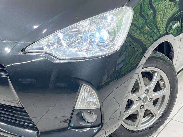 アクア S 禁煙車 スマートキー LEDヘッド ETC ディスプレイオーディオ オートライト オートエアコン Bluetooth CD再生 LEDフォグ 衝突安全ボディ ドアバイザー 盗難防止システム(12枚目)