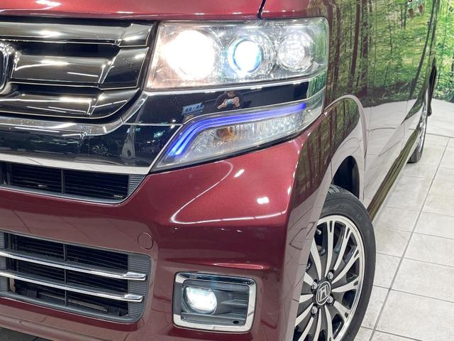 Ｎ－ＢＯＸカスタム Ｇ・ターボＬパッケージ　ターボ　両側電動ドア　純正８型ナビ　バックカメラ　衝突被害軽減システム　禁煙車　ハーフレザーシート　ドラレコ　スマートキー　ＨＩＤヘッド　ビルトインＥＴＣ　クルコン　純正１５インチアルミ　オートライト（12枚目）