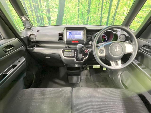 Ｎ－ＢＯＸ Ｇ・ＬパッケージＳＳパッケージ　禁煙車　衝突軽減装置　純正ナビ　両側電動スライド　バックカメラ　スマートキー　ＥＴＣ　オートエアコン　純正１４インチアルミ　電動格納ミラー　横滑り防止システム（2枚目）
