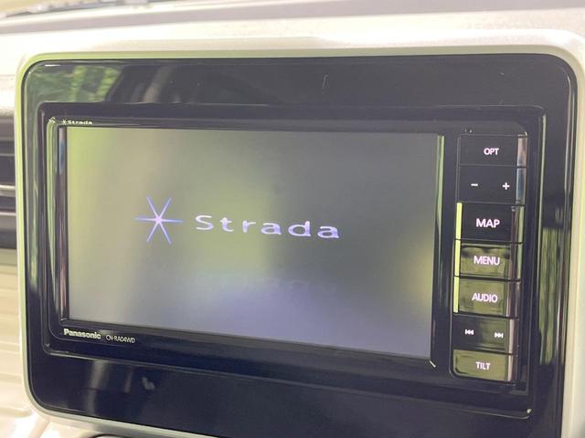 スペーシア ハイブリッドＸ　禁煙車　ＳＤナビ　両側電動スライドドア　衝突軽減装置　４ＷＤ　シートヒーター　ドラレコ　コーナーセンサー　スマートキー　ＬＥＤヘッド　ＥＴＣ　オートハイビーム　車線逸脱警報　オートライト（3枚目）