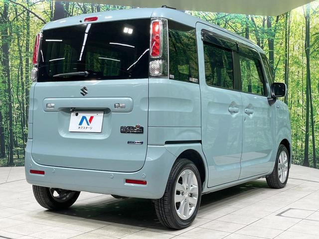 スペーシア ハイブリッドＸ　禁煙車　ＳＤナビ　両側電動スライドドア　衝突軽減装置　４ＷＤ　シートヒーター　ドラレコ　コーナーセンサー　スマートキー　ＬＥＤヘッド　ＥＴＣ　オートハイビーム　車線逸脱警報　オートライト（17枚目）