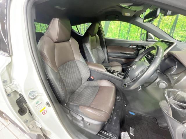 C-HR G 禁煙車 純正9型ナビ モデリスタエアロ バックカメラ 衝突軽減装置 レーダークルーズ ハーフレザーシート ドラレコ コーナーセンサー スマートキー LEDヘッド ETC 純正18インチアルミ(8枚目)