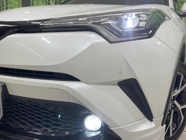 C-HR G 禁煙車 純正9型ナビ モデリスタエアロ バックカメラ 衝突軽減装置 レーダークルーズ ハーフレザーシート ドラレコ コーナーセンサー スマートキー LEDヘッド ETC 純正18インチアルミ(12枚目)