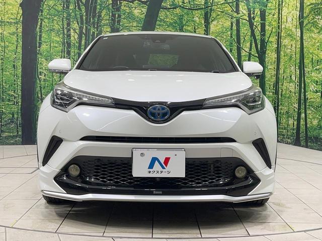 C-HR G 禁煙車 純正9型ナビ モデリスタエアロ バックカメラ 衝突軽減装置 レーダークルーズ ハーフレザーシート ドラレコ コーナーセンサー スマートキー LEDヘッド ETC 純正18インチアルミ(14枚目)
