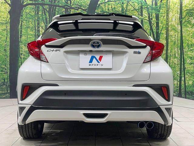 C-HR G 禁煙車 純正9型ナビ モデリスタエアロ バックカメラ 衝突軽減装置 レーダークルーズ ハーフレザーシート ドラレコ コーナーセンサー スマートキー LEDヘッド ETC 純正18インチアルミ(15枚目)