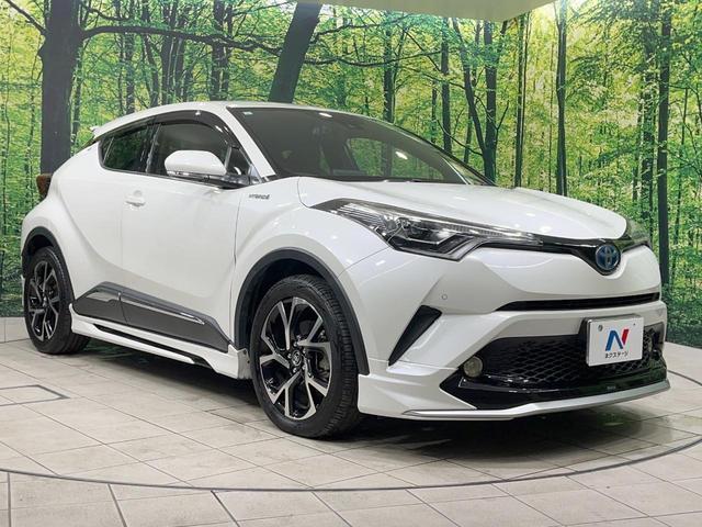 C-HR G 禁煙車 純正9型ナビ モデリスタエアロ バックカメラ 衝突軽減装置 レーダークルーズ ハーフレザーシート ドラレコ コーナーセンサー スマートキー LEDヘッド ETC 純正18インチアルミ(16枚目)