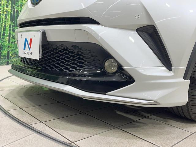C-HR G 禁煙車 純正9型ナビ モデリスタエアロ バックカメラ 衝突軽減装置 レーダークルーズ ハーフレザーシート ドラレコ コーナーセンサー スマートキー LEDヘッド ETC 純正18インチアルミ(50枚目)