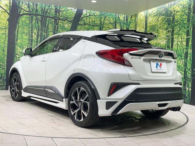 C-HR G 禁煙車 純正9型ナビ モデリスタエアロ バックカメラ 衝突軽減装置 レーダークルーズ ハーフレザーシート ドラレコ コーナーセンサー スマートキー LEDヘッド ETC 純正18インチアルミ(55枚目)