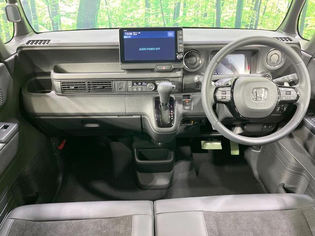 Ｎ－ＢＯＸカスタム ターボ　禁煙車　ターボ　純正９型ナビ　全周囲カメラ　両側電動ドア　衝突軽減装置　アダプティブクルーズ　ハーフレザーシート　シートヒーター　ＬＥＤヘッド　ＥＴＣ　レーンアシスト　純正１５インチＡＷ　パドルシフト（2枚目）