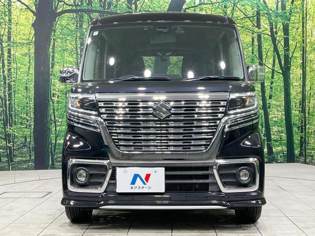 スペーシアカスタム ハイブリッドGS 4WD 禁煙車 純正8インチナビ 電動スライドドア 衝突被害軽減 ドラレコ コーナーセンサー スマートキー LEDヘッド ETC オートハイビーム オートライト オートエアコン Bluetooth(14枚目)