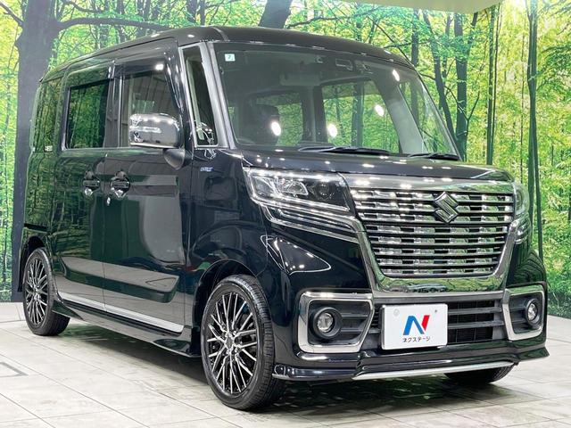 スペーシアカスタム ハイブリッドGS 4WD 禁煙車 純正8インチナビ 電動スライドドア 衝突被害軽減 ドラレコ コーナーセンサー スマートキー LEDヘッド ETC オートハイビーム オートライト オートエアコン Bluetooth(16枚目)