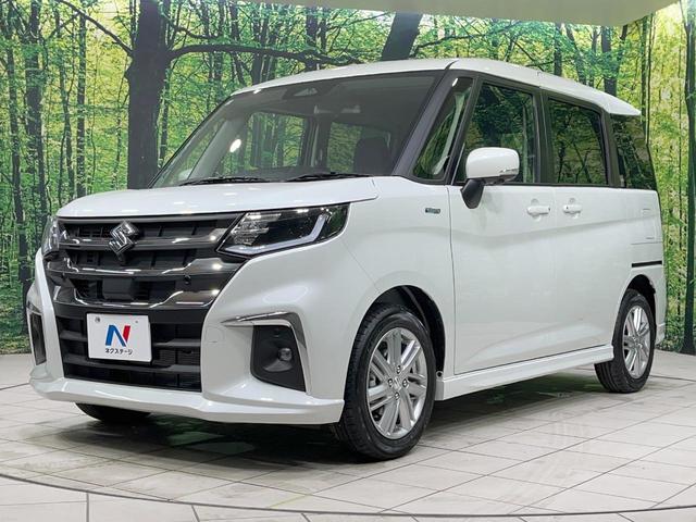 ソリオ ハイブリッドＭＺ　登録済未使用車　衝突軽減装置　純正９型ナビ　全周囲カメラ　レーダークルーズ　両側電動スライド　コーナーセンサー　ＬＥＤヘッド　ブラインドスポットモニター　ＣＤ　ＤＶＤ　シートヒーター（54枚目）