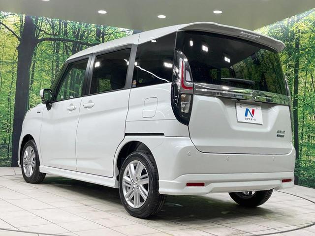 ソリオ ハイブリッドＭＺ　登録済未使用車　衝突軽減装置　純正９型ナビ　全周囲カメラ　レーダークルーズ　両側電動スライド　コーナーセンサー　ＬＥＤヘッド　ブラインドスポットモニター　ＣＤ　ＤＶＤ　シートヒーター（55枚目）