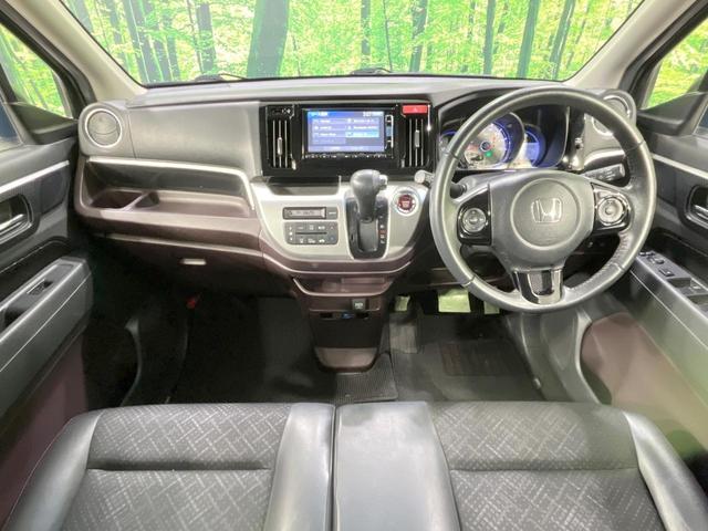 Ｎ－ＷＧＮカスタム Ｇ・Ａパッケージ　禁煙車　４ＷＤ　純正ナビ　バックカメラ　衝突軽減装置　ハーフレザーシート　スマートキー　ＨＩＤヘッド　ＥＴＣ　クルコン　純正１４インチアルミ　オートライト　オートエアコン　Ｂｌｕｅｔｏｏｔｈ（2枚目）