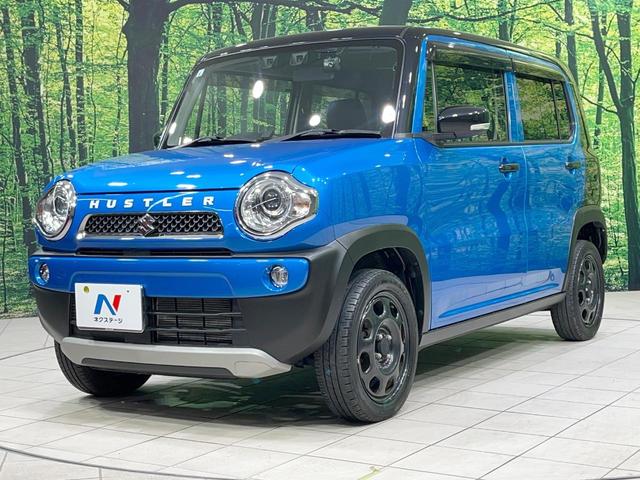 ハスラー タフワイルド 禁煙車 4WD 衝突軽減装置 SDナビ ETC ドラレコ HIDヘッド 前席シートヒーター スマートキー ハーフレザーシート Bluetooth再生 電動格納ミラー プライバシーガラス(44枚目)